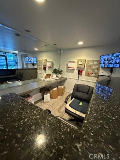 321 S San Vicente Blvd S Unit 402, Los Angeles, CA 90048 - interior space featuring tile patterned floors and recessed lighting