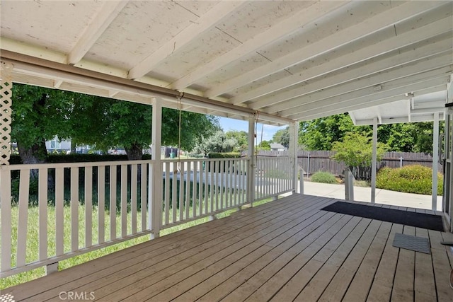 568 4th St, Willows, CA 95988 - wooden deck featuring a fenced backyard