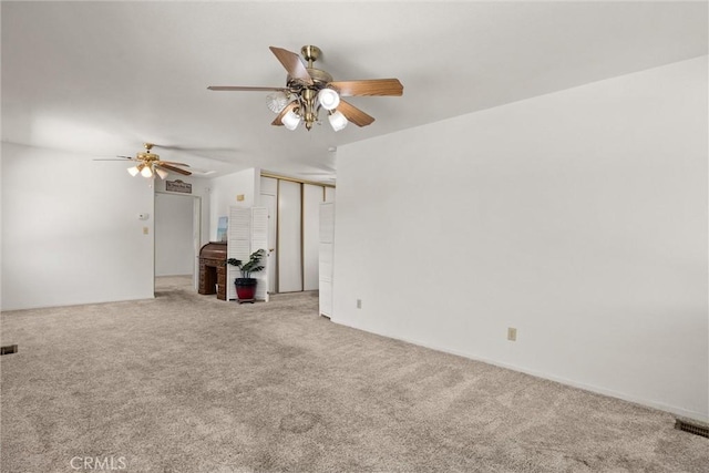 568 4th St, Willows, CA 95988 - carpeted spare room featuring visible vents and a ceiling fan