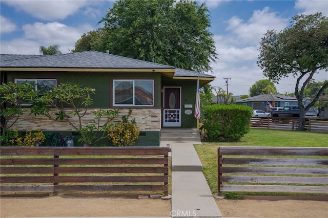 14967 Dunton Dr, Whittier, CA 90604 - view of front facade with roof with shingles