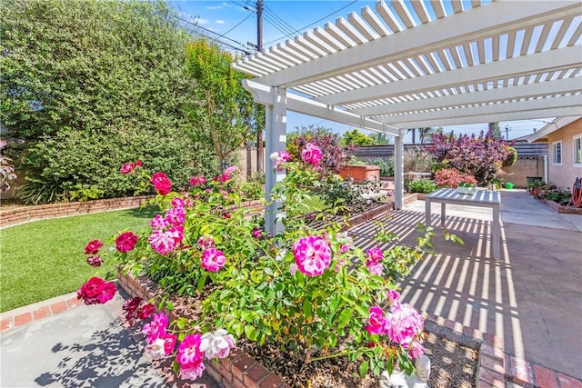 12172 Manley St, Garden Grove, CA 92845 - view of patio with a pergola