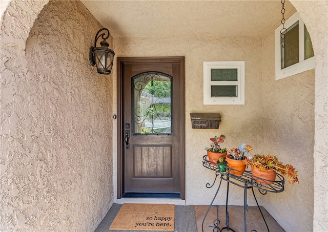 12172 Manley St, Garden Grove, CA 92845 - doorway to property with stucco siding