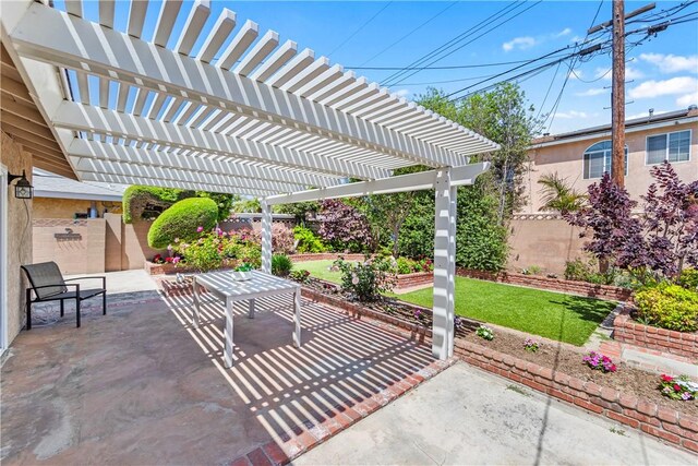 12172 Manley St, Garden Grove, CA 92845 - view of patio / terrace with a pergola