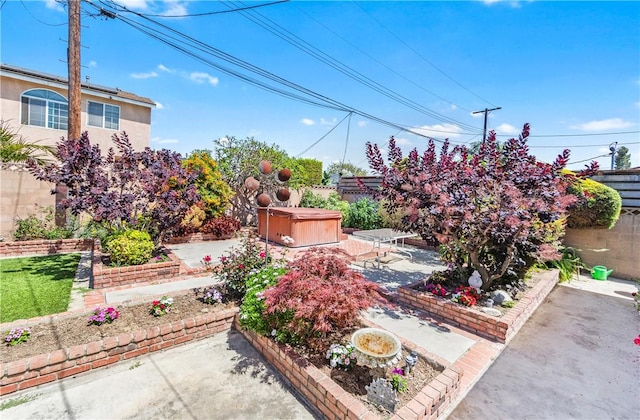 12172 Manley St, Garden Grove, CA 92845 - fenced backyard with a hot tub and a patio area