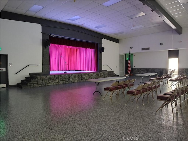 26373 Oak Highland Dr Unit E, Newhall, CA 91321 - miscellaneous room featuring speckle patterned floor and stairs
