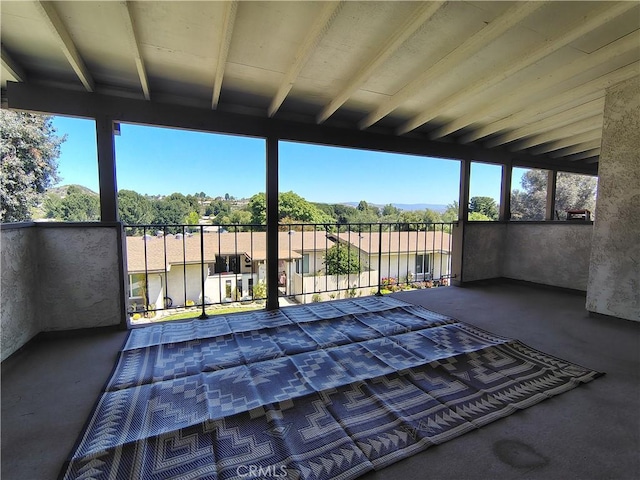 view of patio / terrace with a balcony