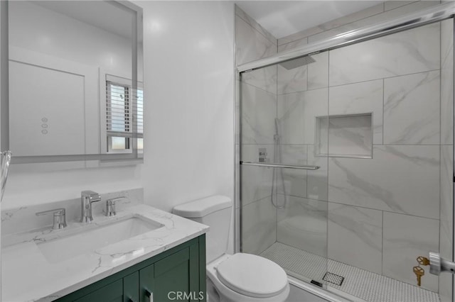 10814 Saint James, South Gate, CA 90280 - full bath with toilet, a shower stall, and vanity