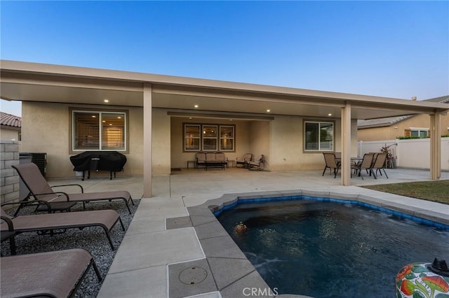 22811 Rolling Brook Ln, Wildomar, CA 92595 - view of pool featuring area for grilling and a patio