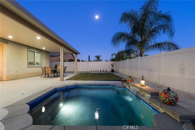 22811 Rolling Brook Ln, Wildomar, CA 92595 - view of pool featuring a patio and a fenced backyard
