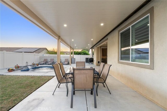 22811 Rolling Brook Ln, Wildomar, CA 92595 - fenced backyard with a patio area and outdoor dining area