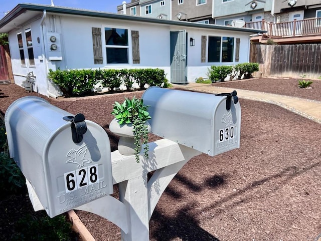 exterior space with fence