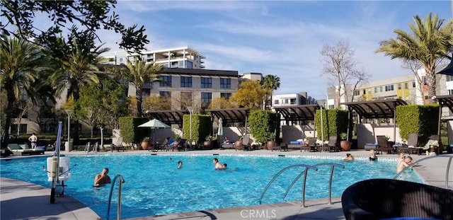 view of pool