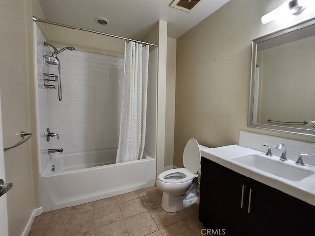 21 Gramercy Unit 115, Irvine, CA 92612 - bathroom with vanity, shower / tub combo with curtain, and tile patterned flooring