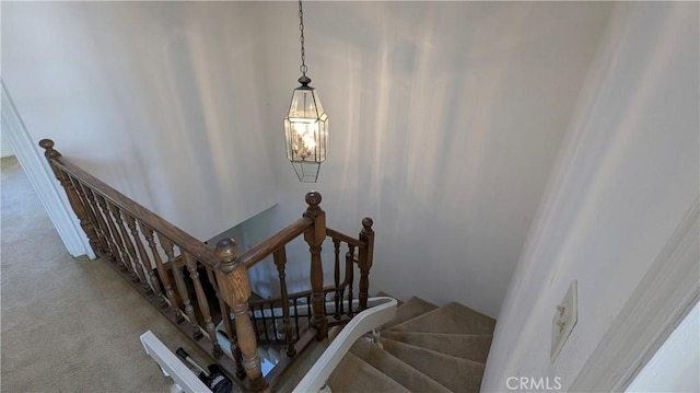 100 S Lucia Ave Unit 1, Redondo Beach, CA 90277 - stairs with carpet floors and a chandelier