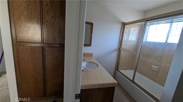 100 S Lucia Ave Unit 1, Redondo Beach, CA 90277 - bathroom with bath / shower combo with glass door and vanity