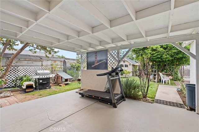 11348 Ramona Ave, Pomona, CA 91766 - view of patio with area for grilling