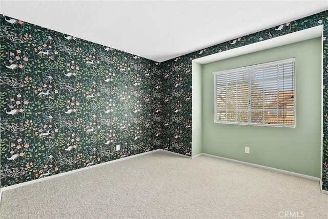 1092 Amberton Ln, Newbury Park, CA 91320 - carpeted spare room with wallpapered walls and baseboards