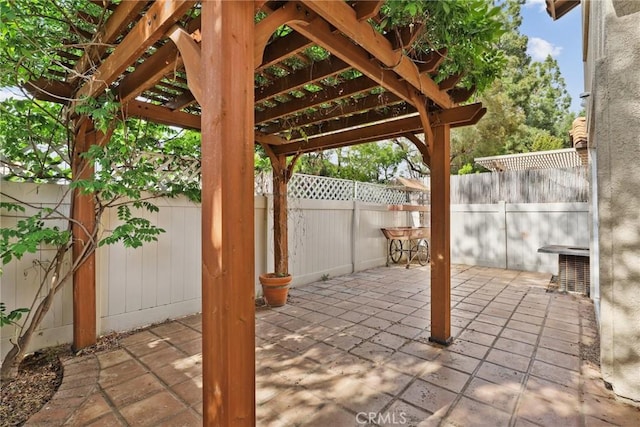 1092 Amberton Ln, Newbury Park, CA 91320 - view of patio / terrace with a pergola and fence
