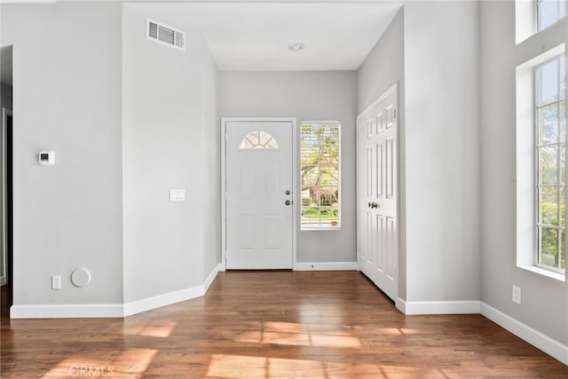 1092 Amberton Ln, Newbury Park, CA 91320 - entrance foyer with plenty of natural light, wood finished floors, and baseboards