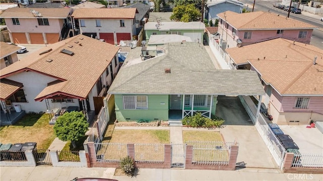 1257 E 76th Pl, Los Angeles, CA 90001 - aerial view of residential area