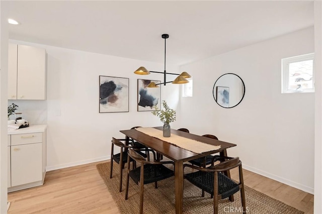 1429 Manhattan Ave, Hermosa Beach, CA 90254 - dining area featuring baseboards and light wood-style floors