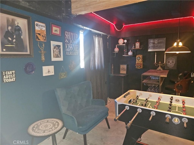 view of recreation room