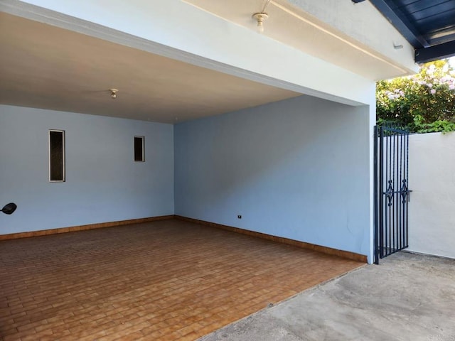 112 Barco, Ensenada Bc Mexico, CA 22870 - unfurnished room with baseboards and brick floor