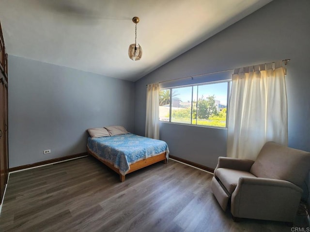112 Barco, Ensenada Bc Mexico, CA 22870 - bedroom with vaulted ceiling, baseboards, and wood finished floors