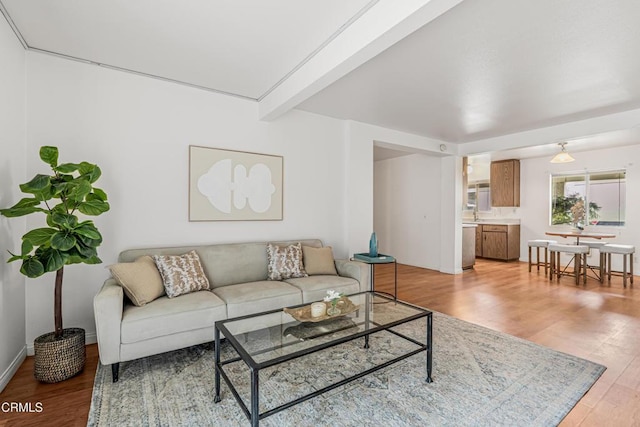 229 S Ventura Rd Unit 105, Port Hueneme, CA 93041 - living area with light wood finished floors
