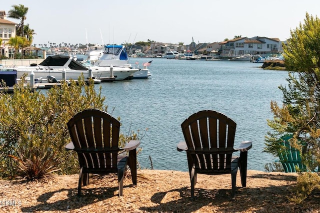 1323 Bayside Cir, Oxnard, CA 93035 - water view featuring nearby suburban area and a boat dock