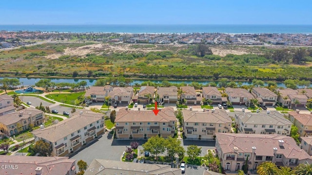 1323 Bayside Cir, Oxnard, CA 93035 - aerial view of property and surrounding area featuring a large body of water and nearby suburban area