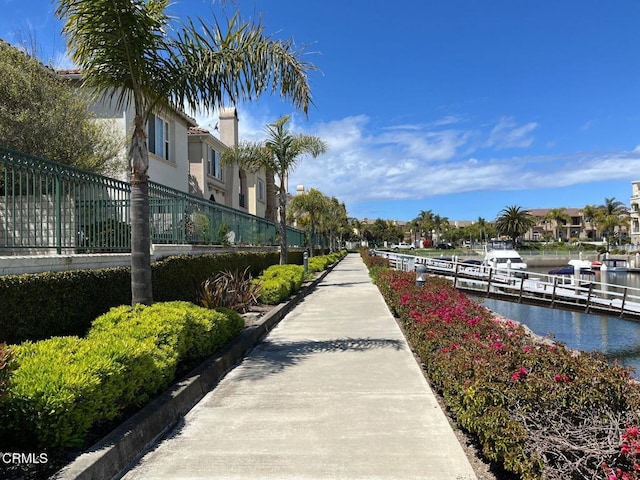 1323 Bayside Cir, Oxnard, CA 93035 - view of property's community featuring a water view and a dock