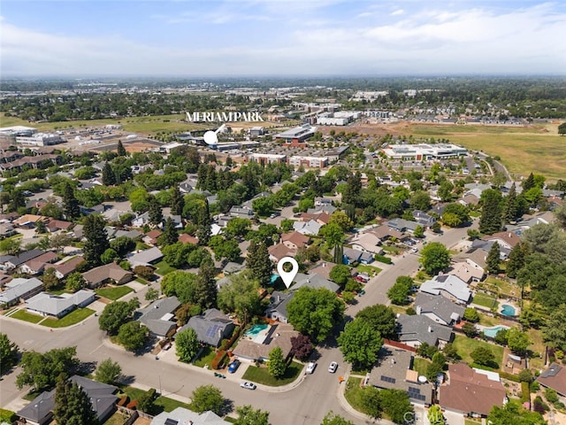 birds eye view of property featuring a residential view