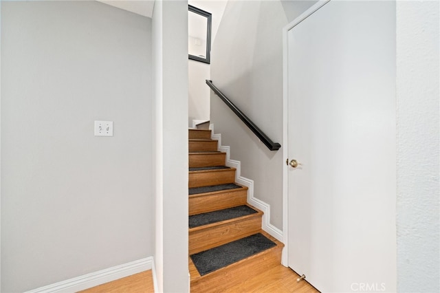 15796 Midwood Dr Unit 6, Granada Hills, CA 91344 - stairs with wood finished floors and baseboards