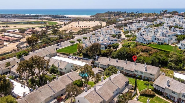 827 Del Mar Downs Rd Unit E, Solana Beach, CA 92075 - aerial view of residential area featuring a large body of water
