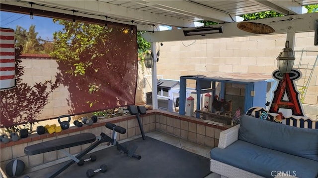 view of workout room