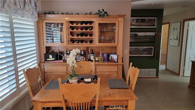 view of dining area