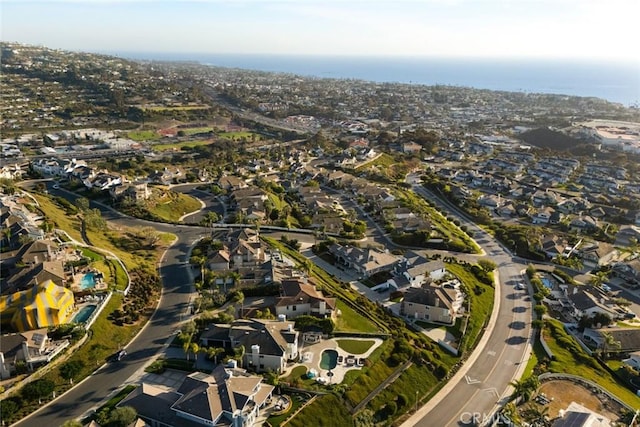 aerial view featuring a residential view