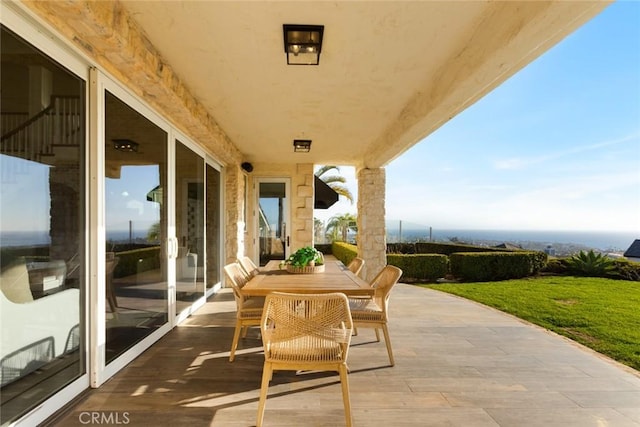 view of patio / terrace with outdoor dining area