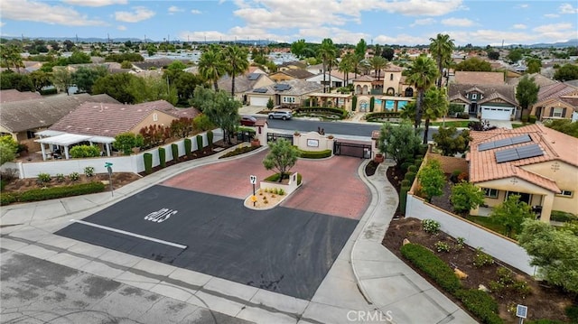 drone / aerial view with a residential view