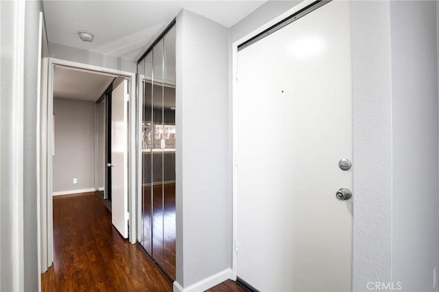 785 W 19th St Unit 10, San Pedro, CA 90731 - hall with dark wood-type flooring and baseboards