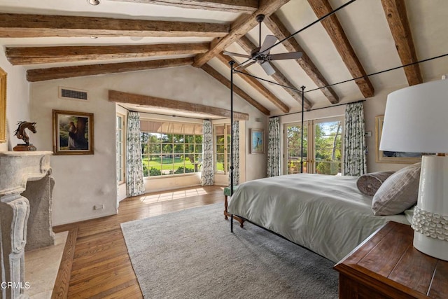 3325 Figueroa Mountain Rd, Los Olivos, CA 93441 - bedroom with multiple windows, hardwood / wood-style flooring, and baseboards
