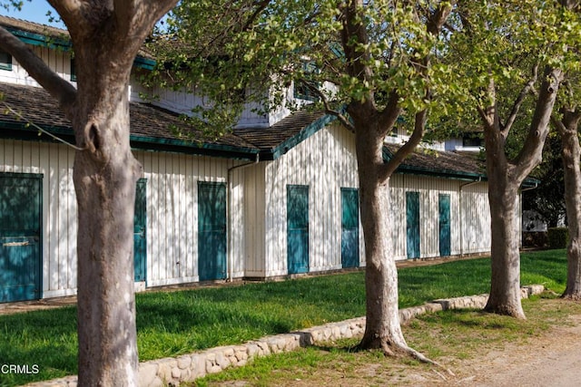 3325 Figueroa Mountain Rd, Los Olivos, CA 93441 - view of home's exterior featuring a lawn