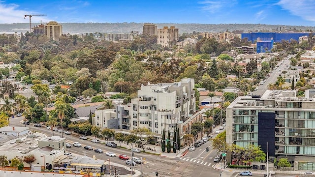 aerial view with a view of city