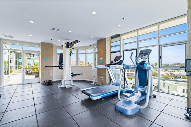 3740 Park Blvd Unit 209, San Diego, CA 92103 - exercise room featuring recessed lighting
