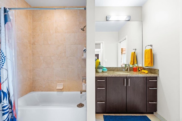 3740 Park Blvd Unit 209, San Diego, CA 92103 - bathroom with vanity and shower / tub combo with curtain