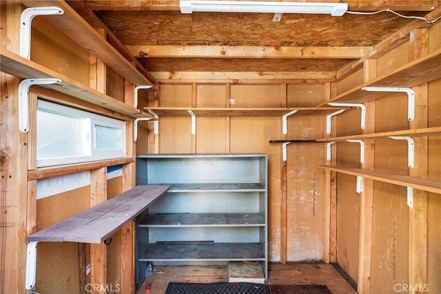 view of storage room