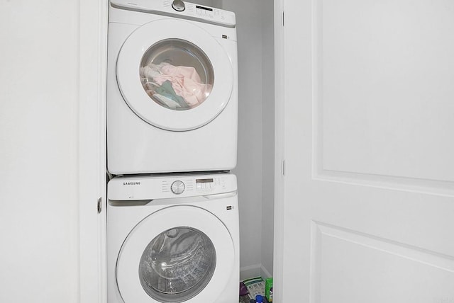 2152 Reed Dr, San Diego, CA 92154 - laundry area with laundry area and stacked washer / drying machine