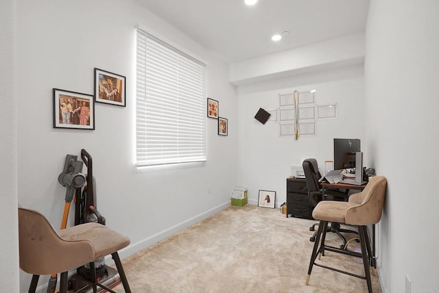 2152 Reed Dr, San Diego, CA 92154 - office featuring recessed lighting, baseboards, and carpet floors