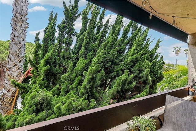 view of balcony